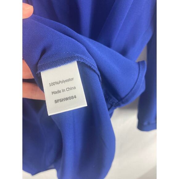 41 Hawthorne Orozco Bib Detail Blouse S - Picture 3 of 4